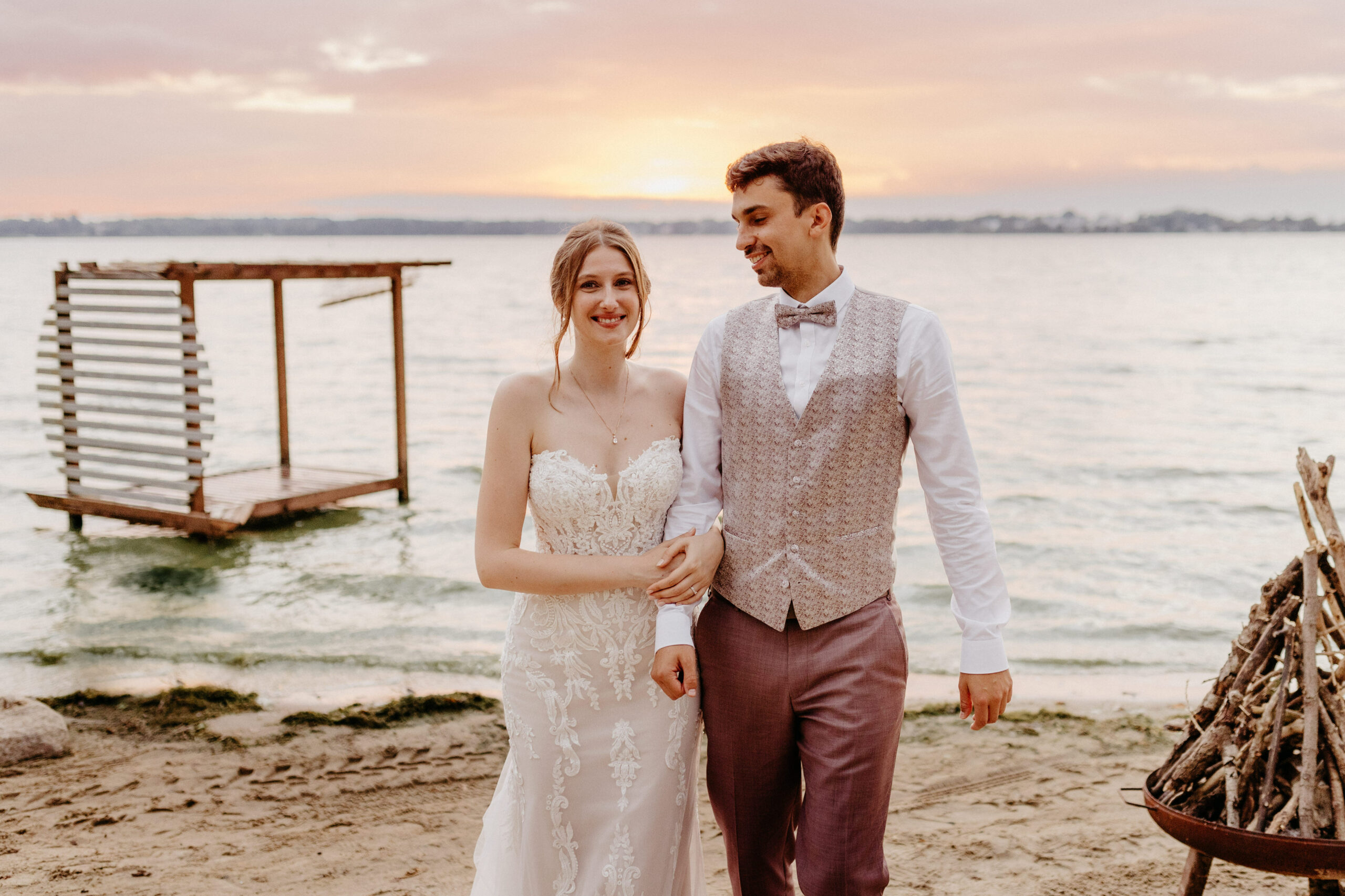 EineLiebeLang Hochzeitsfoto Strandhochzeit Caputh